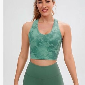 NWOT Sage Green Crisscross Sports Bra